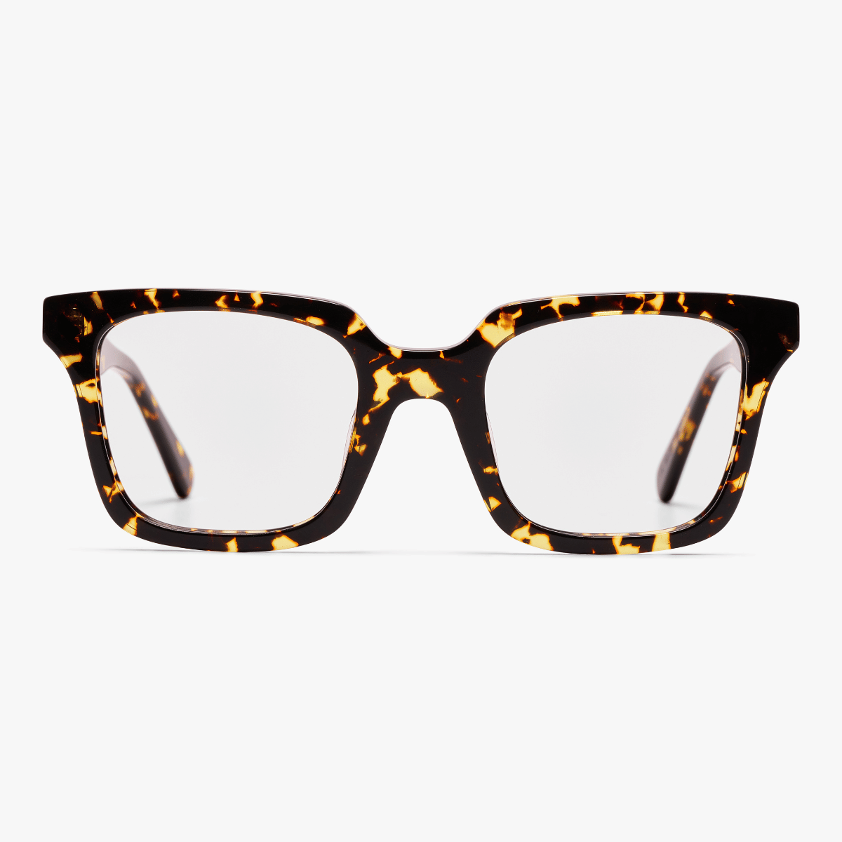 Luxreaders stylish Men's Tisvilde Dark Turtle Reading glasses. Made from Bio-acetate in a Square shape.