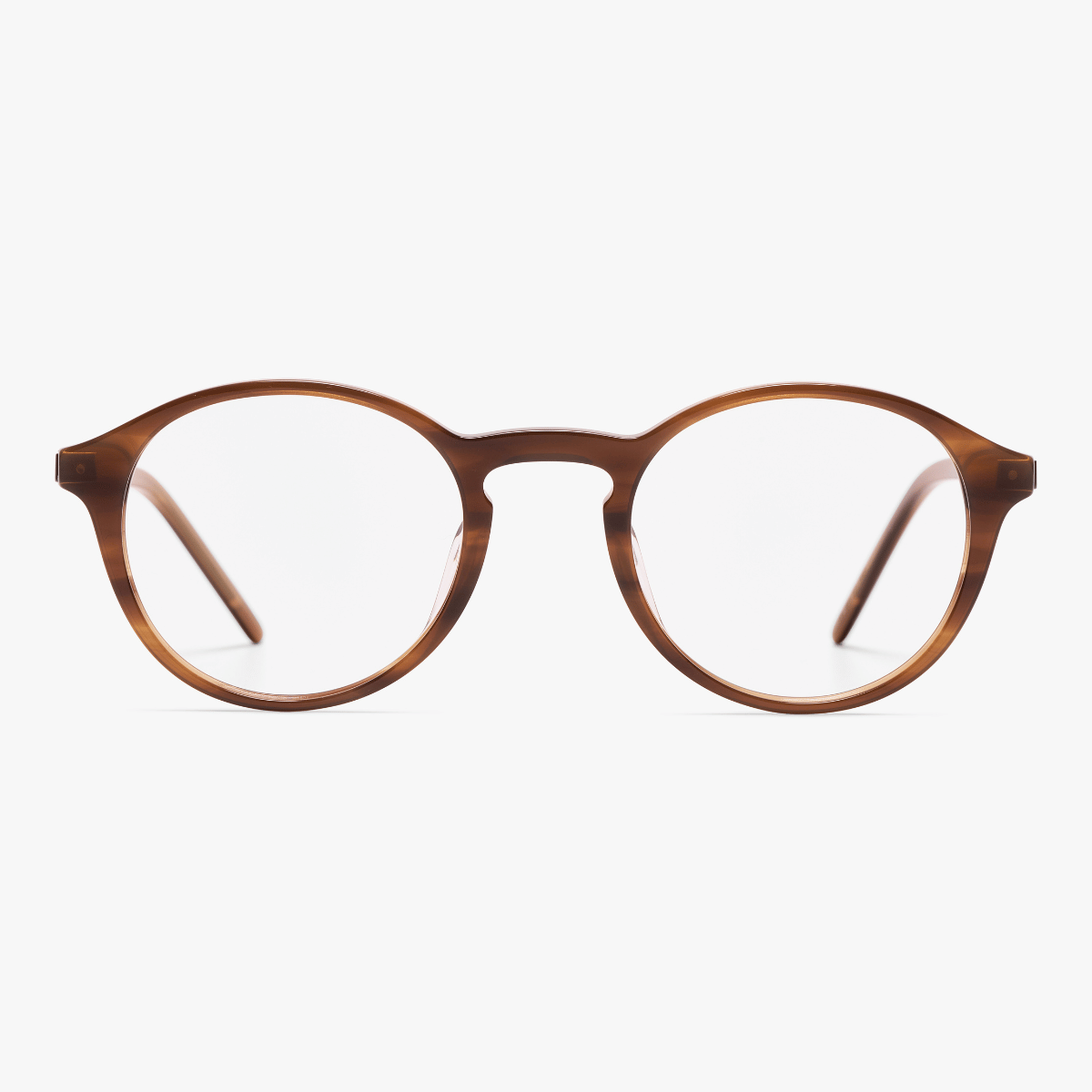 Ærø Pale Brown round reading glasses with simple design