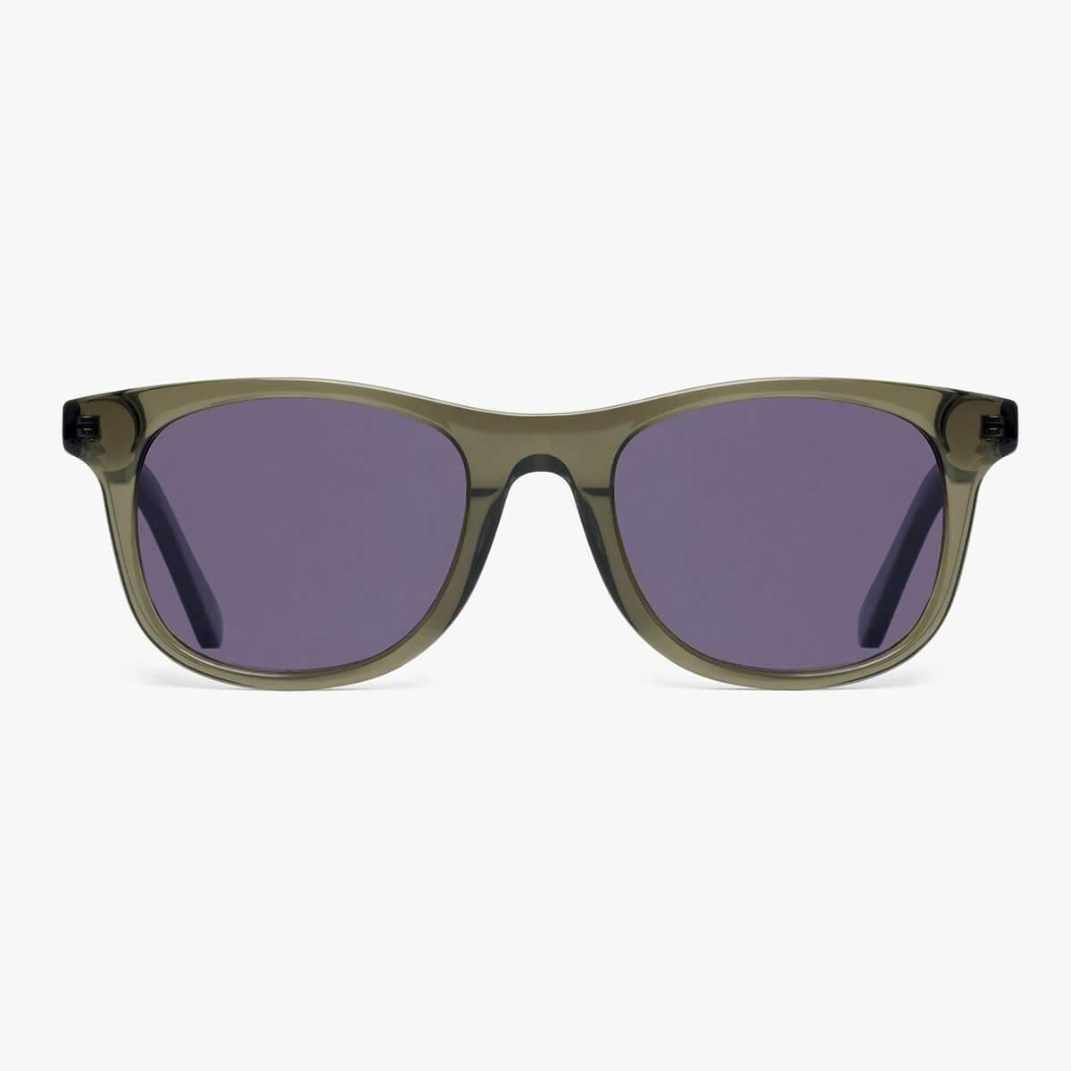 Luxreaders stylish Women's Malmö Shiny Olive Sunglasses. Made from Acetate in a Square shape.