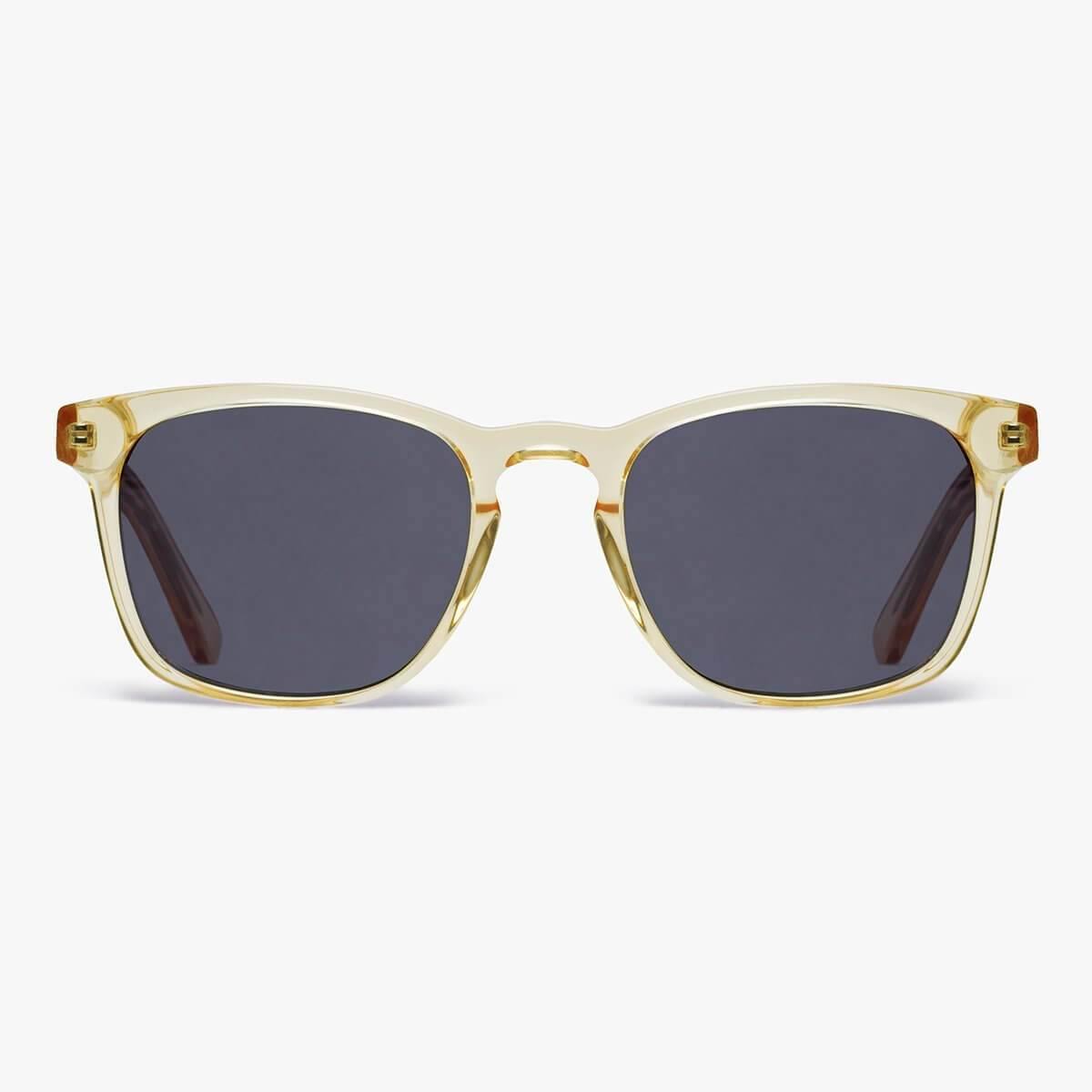 Luxreaders stylish Men's Bornholm Crystal Lemon Sunglasses. Made from Acetate in a Square shape.