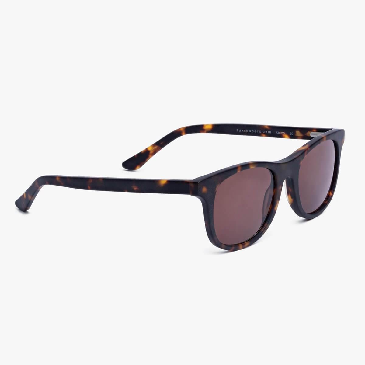 Luxreaders stylish Men's Malmö Dark Turtle Sunglasses. Made from Acetate in a Square shape.