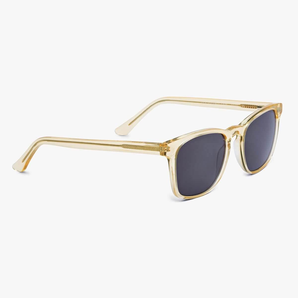 Luxreaders stylish Women's Bornholm Crystal Lemon Sunglasses. Made from Acetate in a Square shape.