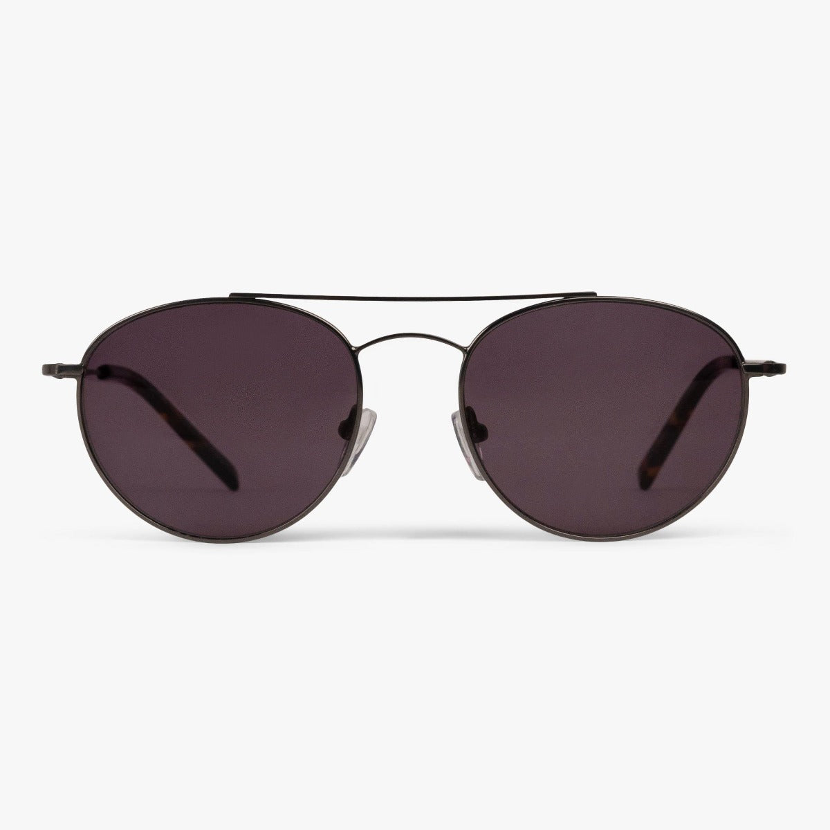 Göteborg Gun sunglasses with dark lenses and thin metal frames