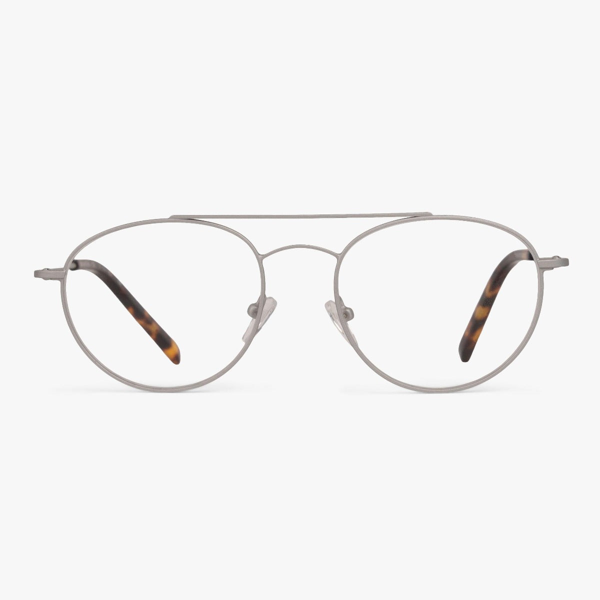 Göteborg Steel glasses with silver frames and tortoiseshell temples