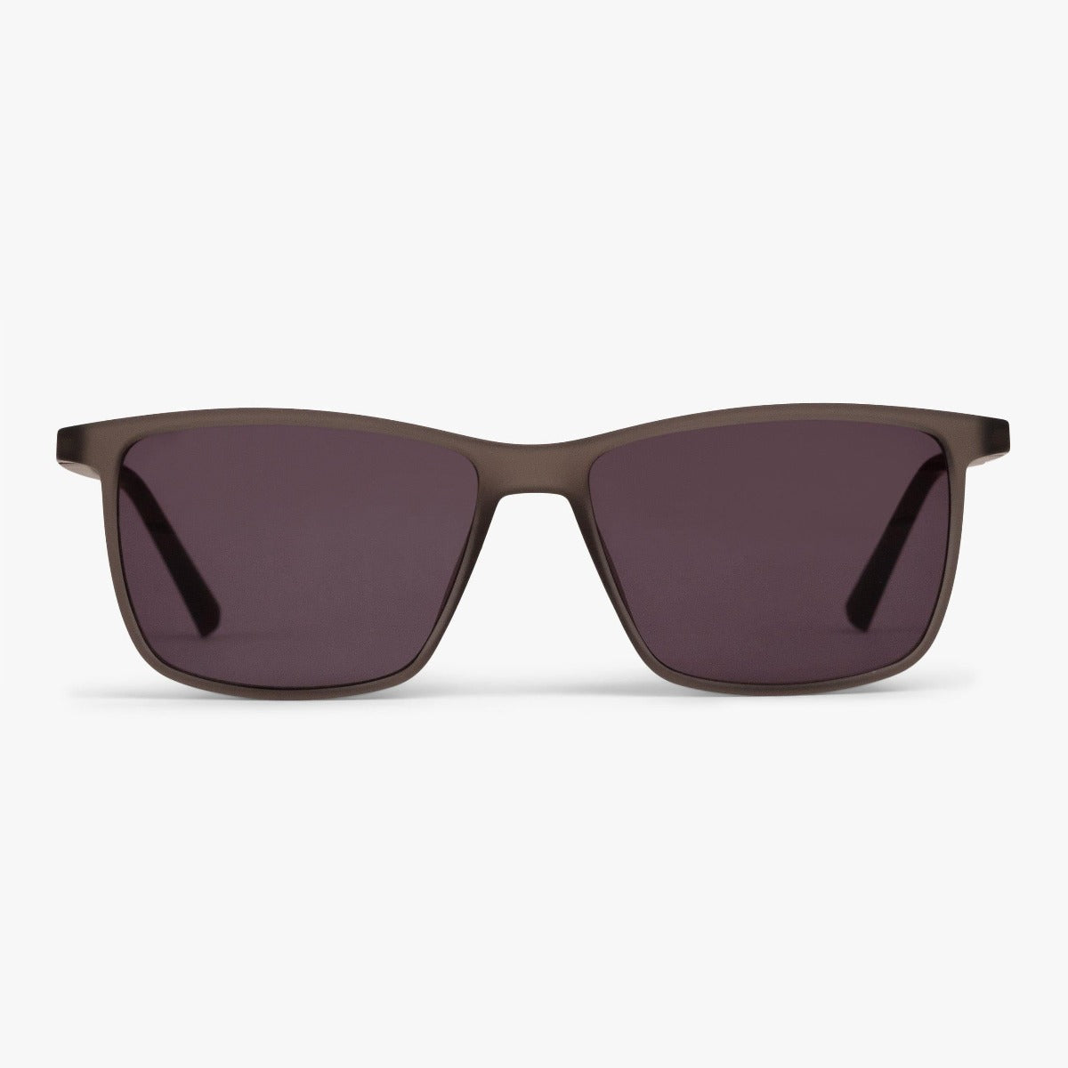 Luxreaders stylish Women's København Grey Sunglasses. Made from Rubber in a Square shape.