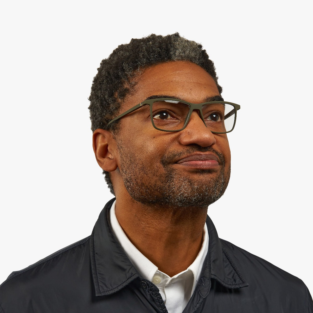 Person wearing Men's København Dark Army glasses