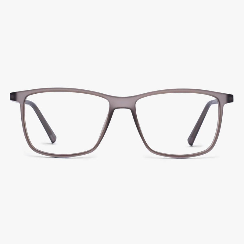 Men's København Grey rectangular glasses with matte finish