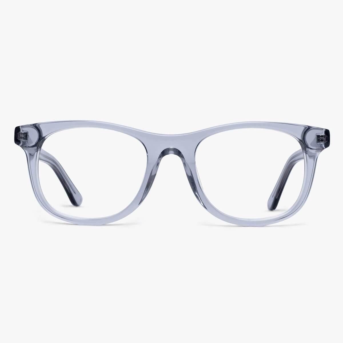 Men's Malmö Crystal Grey rectangular glasses with clear grey frame