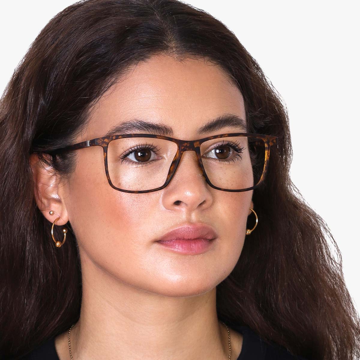 Luxreaders stylish Women's København Light Turtle Reading glasses. Made from Rubber in a Square shape.