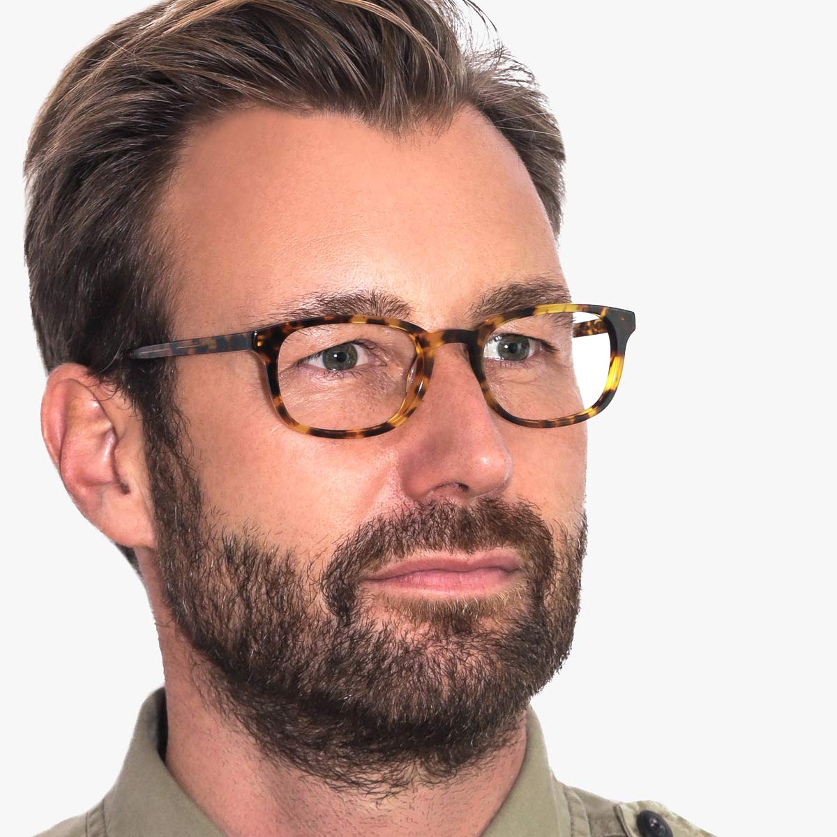 Luxreaders stylish Men's Devon Light Turtle Reading glasses. Made from Acetate in a Rectangle shape.