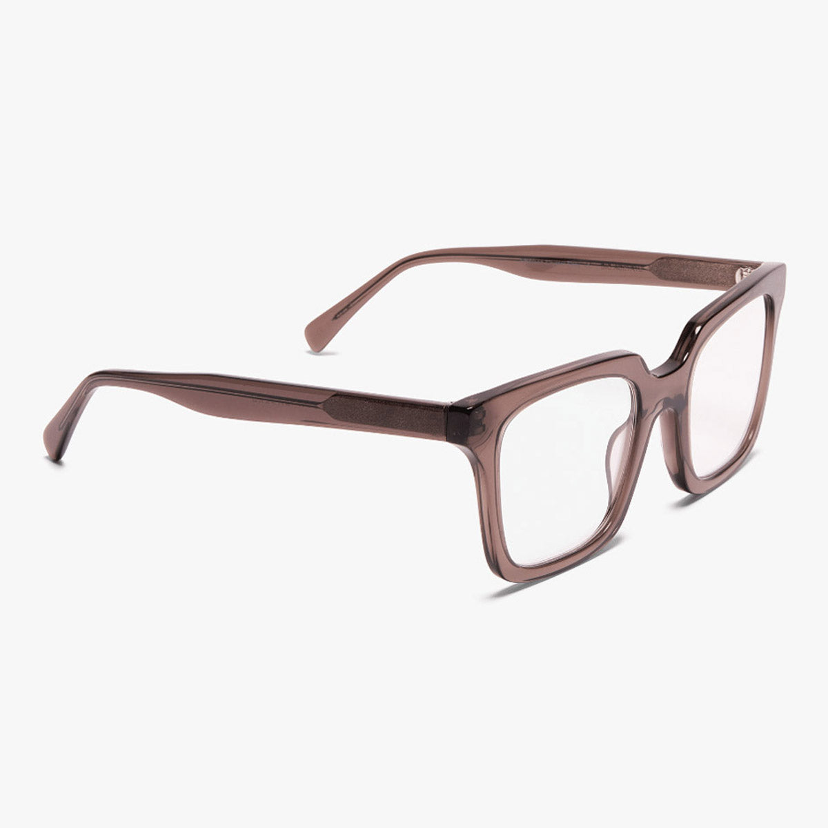Square crystal grey reading glasses