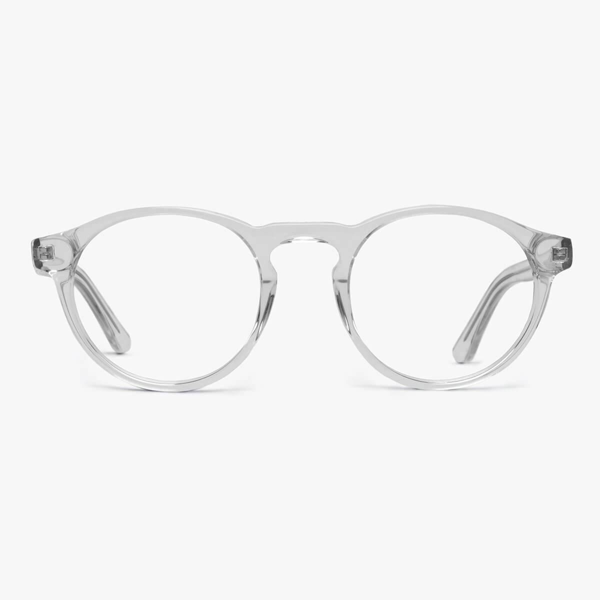 Round crystal white reading glasses