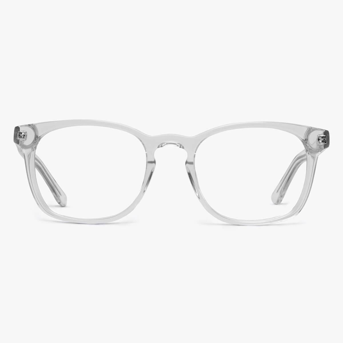 Women's Bornholm Crystal White rectangular glasses