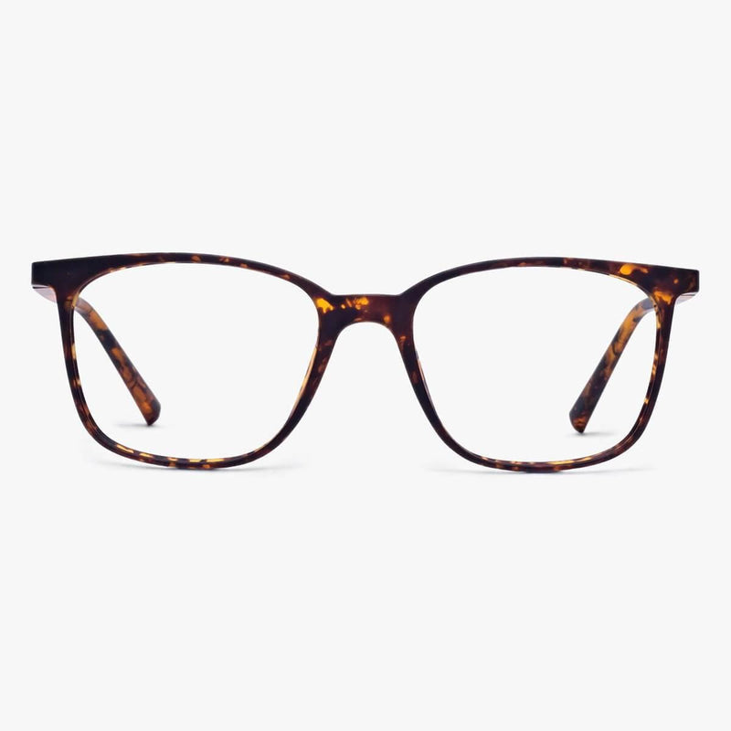 Women's Fyn Turtle tortoiseshell reading glasses with square frames