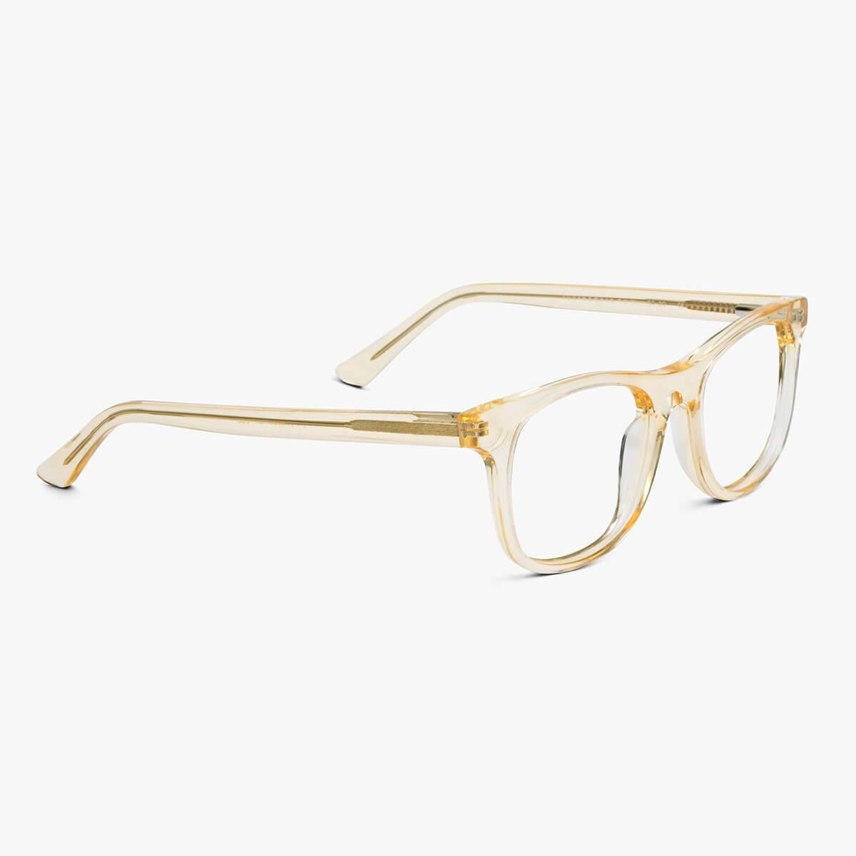 Women's Malmö crystal lemon glasses with clear yellow frame