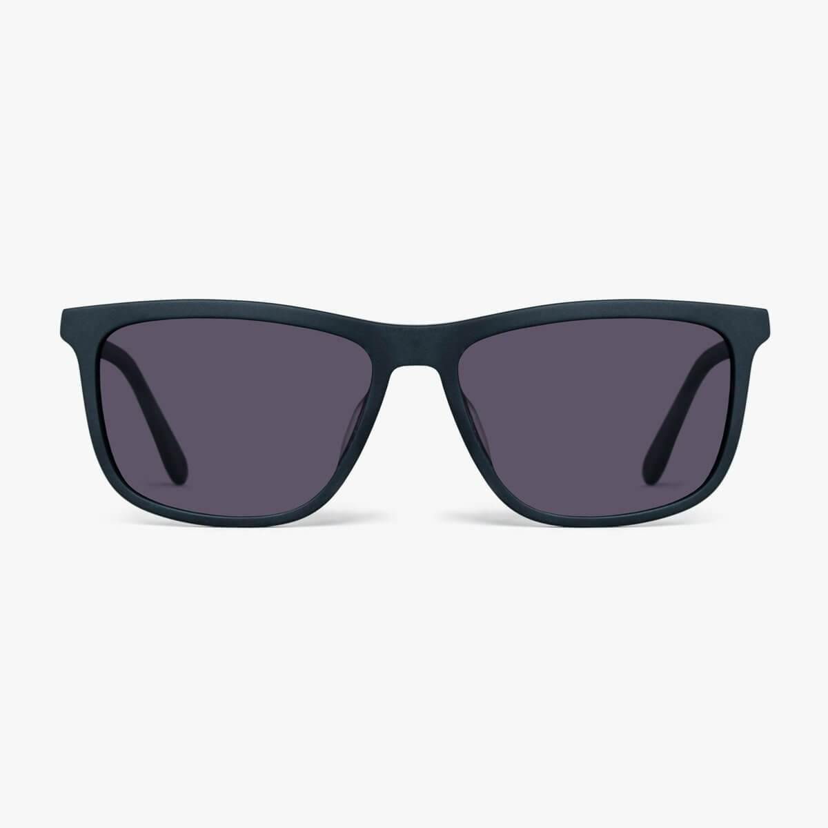 Women's Oslo Black sunglasses with rectangular black frames