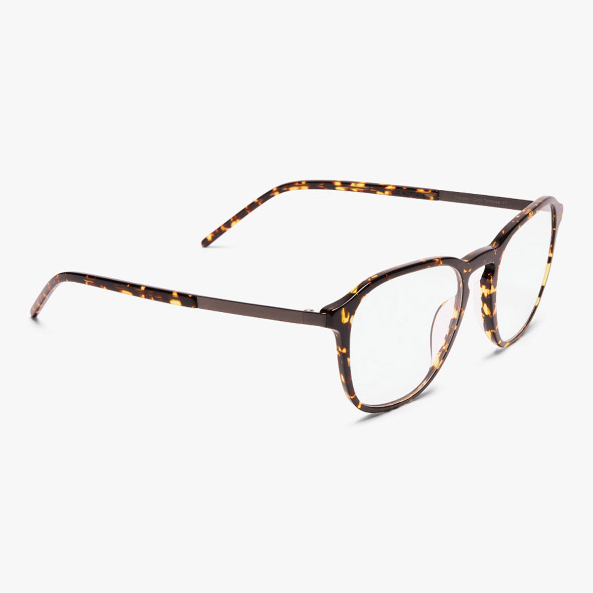 Women's turtle shell reading glasses with round frames